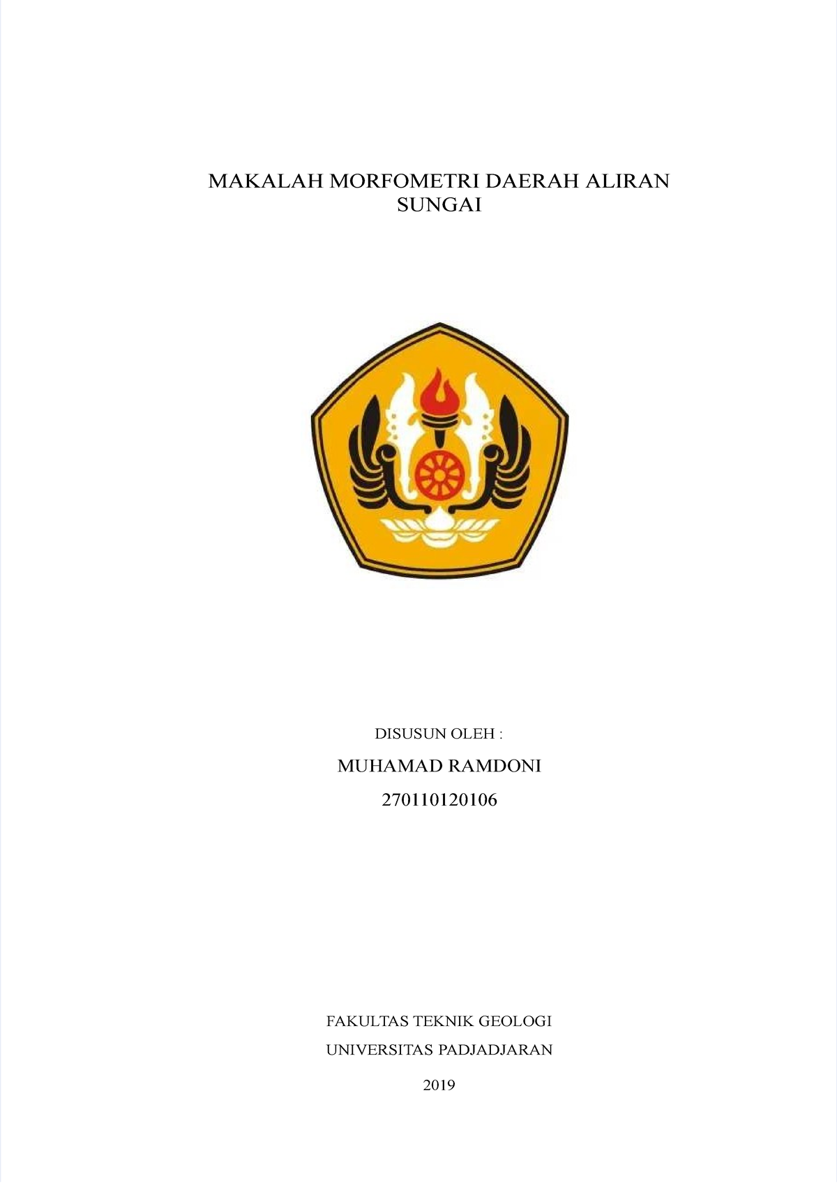 Pdf Makalah Morfometri Daerah Aliran Sungai - MAKALAH MORFOMETRI DAERAH ...