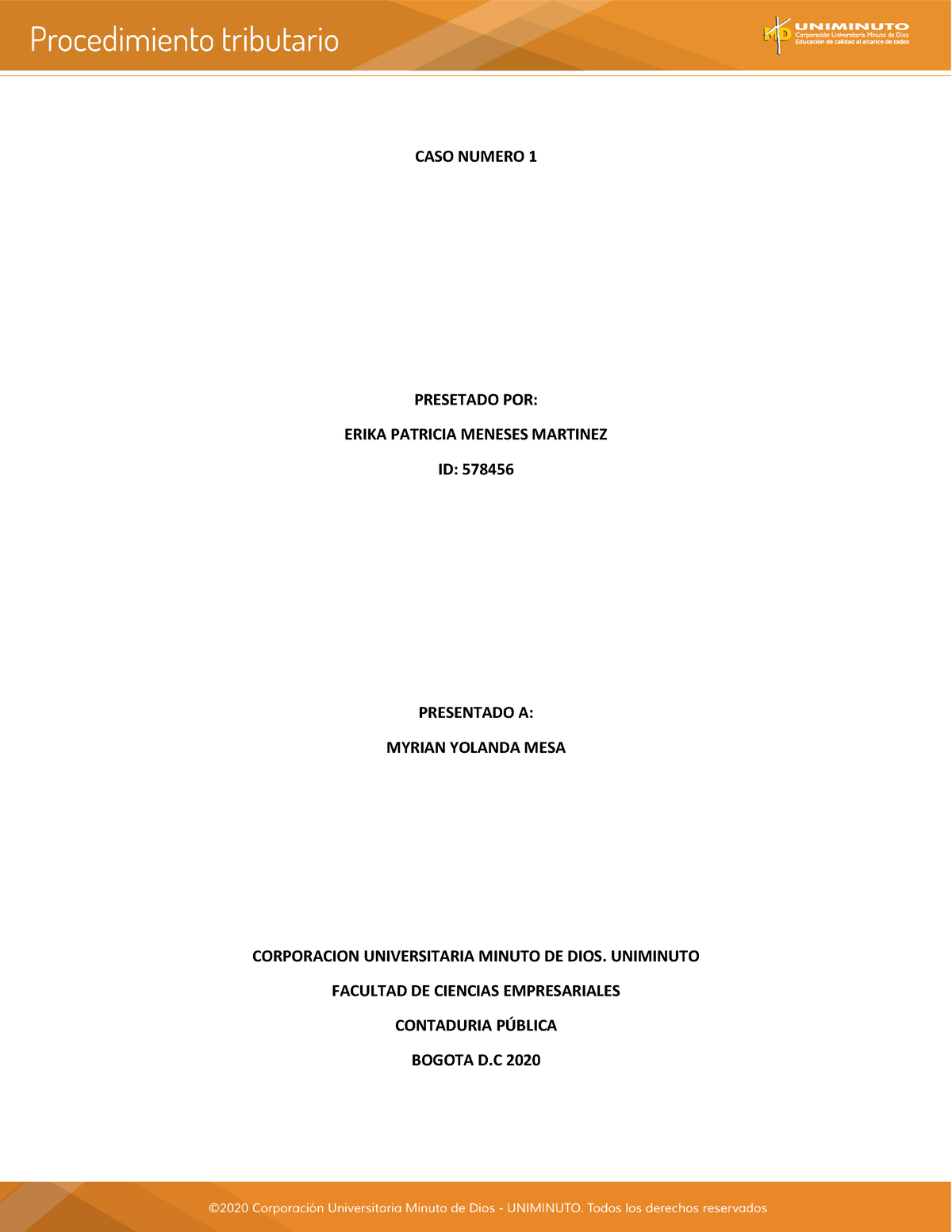 Actividad Casos Sobre Incumplimiento E Irregularidades De Los Tributos Caso Numero