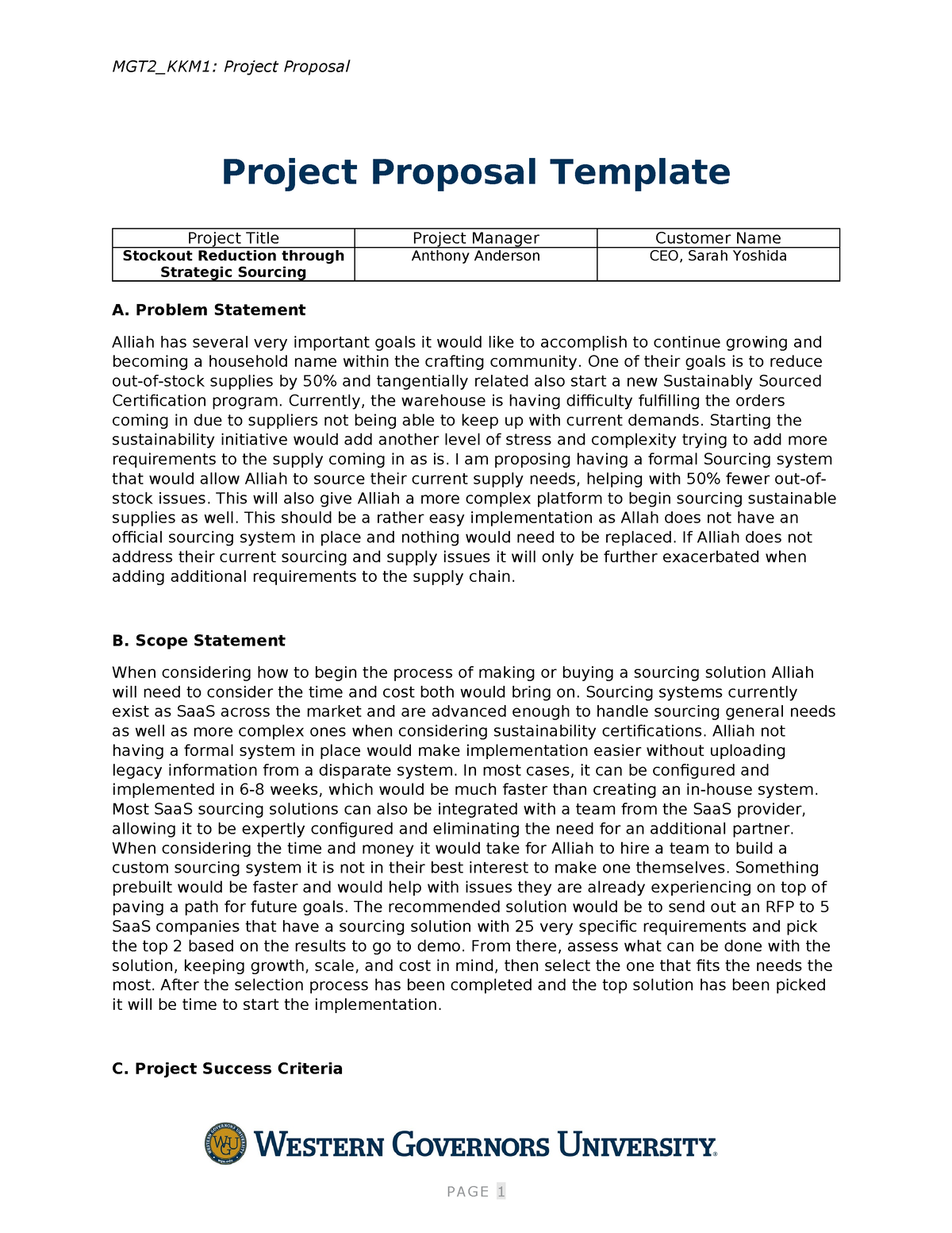 KKM1 Taks 1 Project Proposal Resubmission - MGT2_KKM1: Project Proposal ...