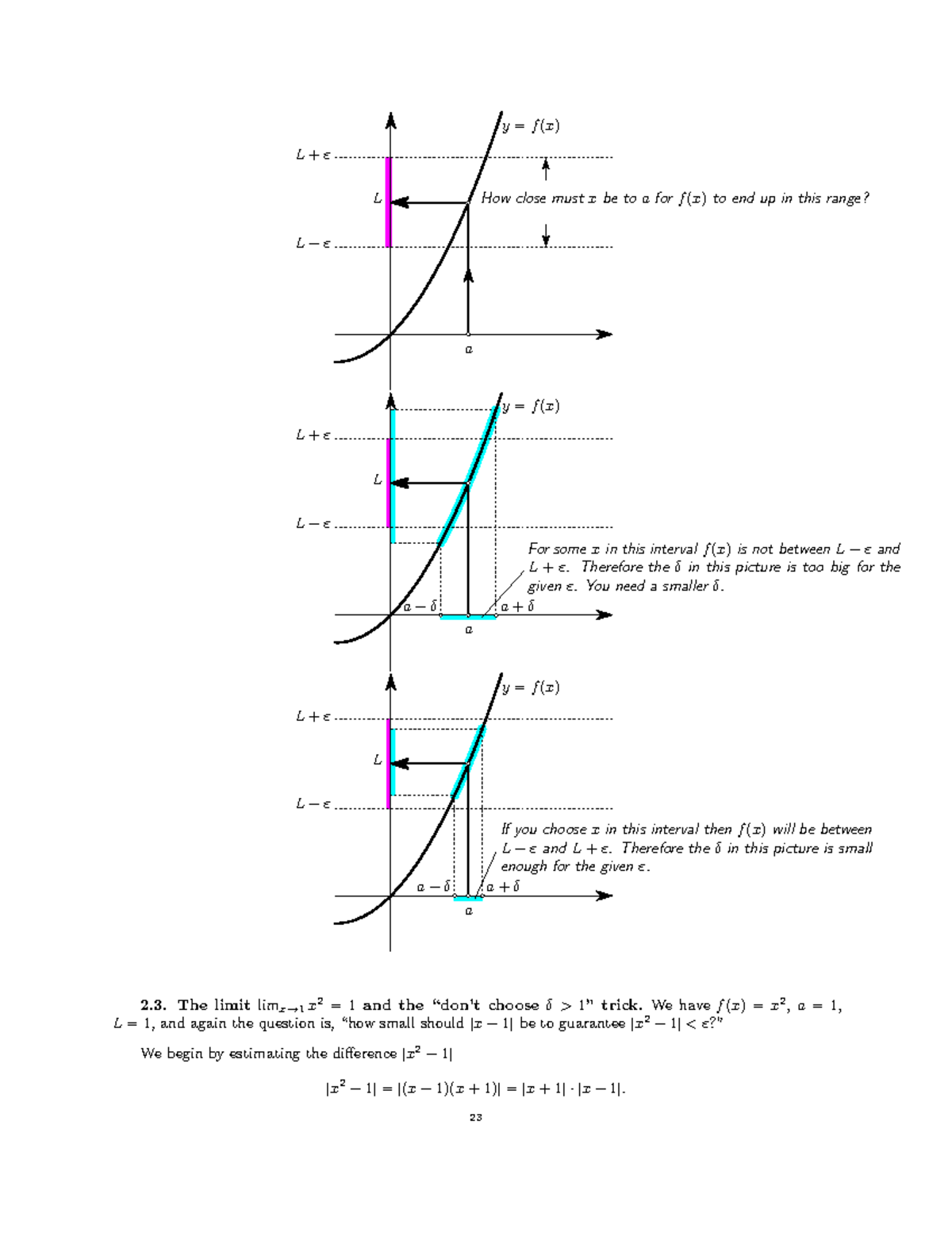 Math Calculus (12) - n/a - L − ε L + ε L y = f (x) a How close must x ...