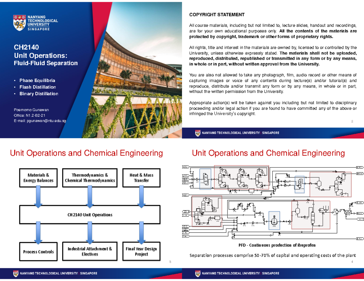 Ops L1 - Ops L1 - CH Unit Operations: Fluid-Fluid Separation Poernomo ...