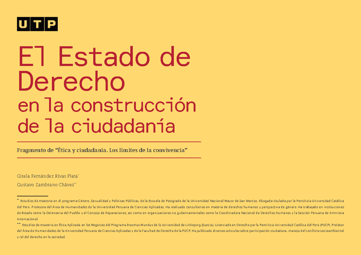 02 El Estado de Derecho en la construcción de la ciudadanía - El Estado
