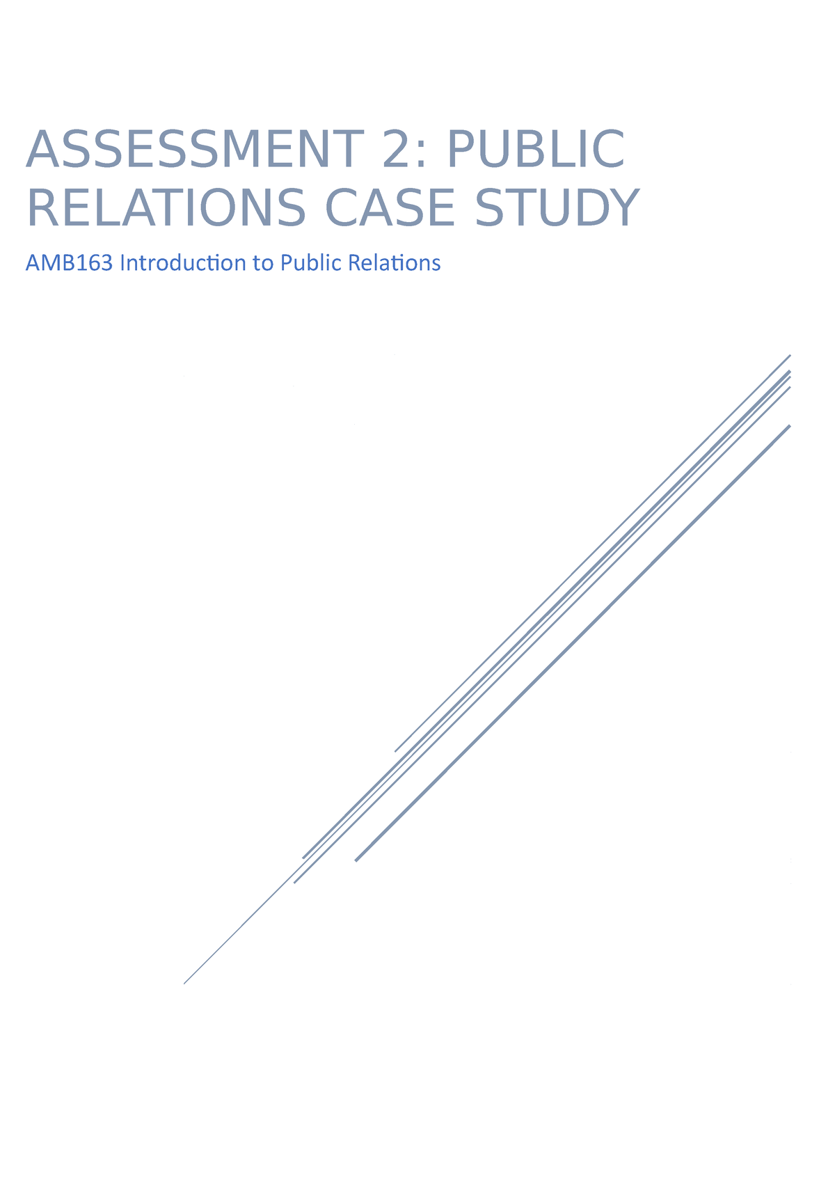 public relations case study research