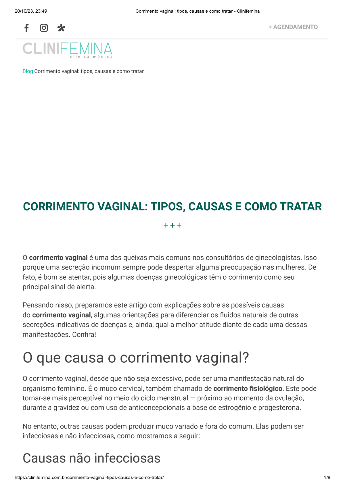 Corrimento Vaginal - tipos, causas, como tratar e prevenir