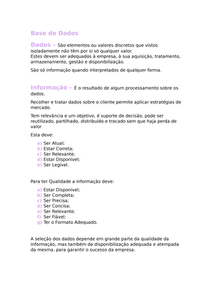 Relatorio Bd Asdas BASE DE DADOS LEI Projeto De Base De Dados Ano Letivo Data De Studocu