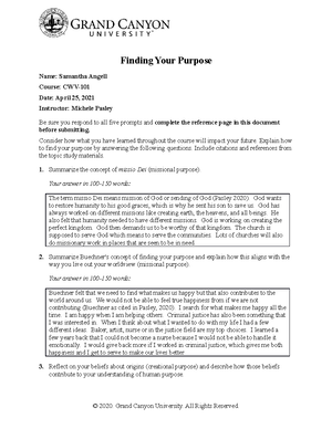 CWV 101 Topic 7 - Topic 7 DQ 1 Assessment Description After Reviewing ...