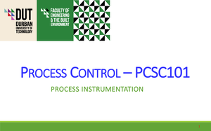 Slide 1 process control system