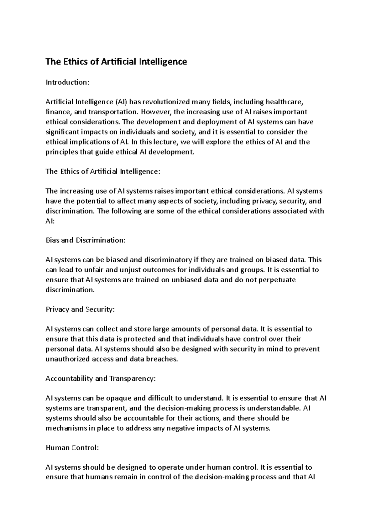 The Ethics Of Artificial Intelligence The Ethics Of Artificial The Ethics Of Artificial Intelligence The Ethics Of Artificial