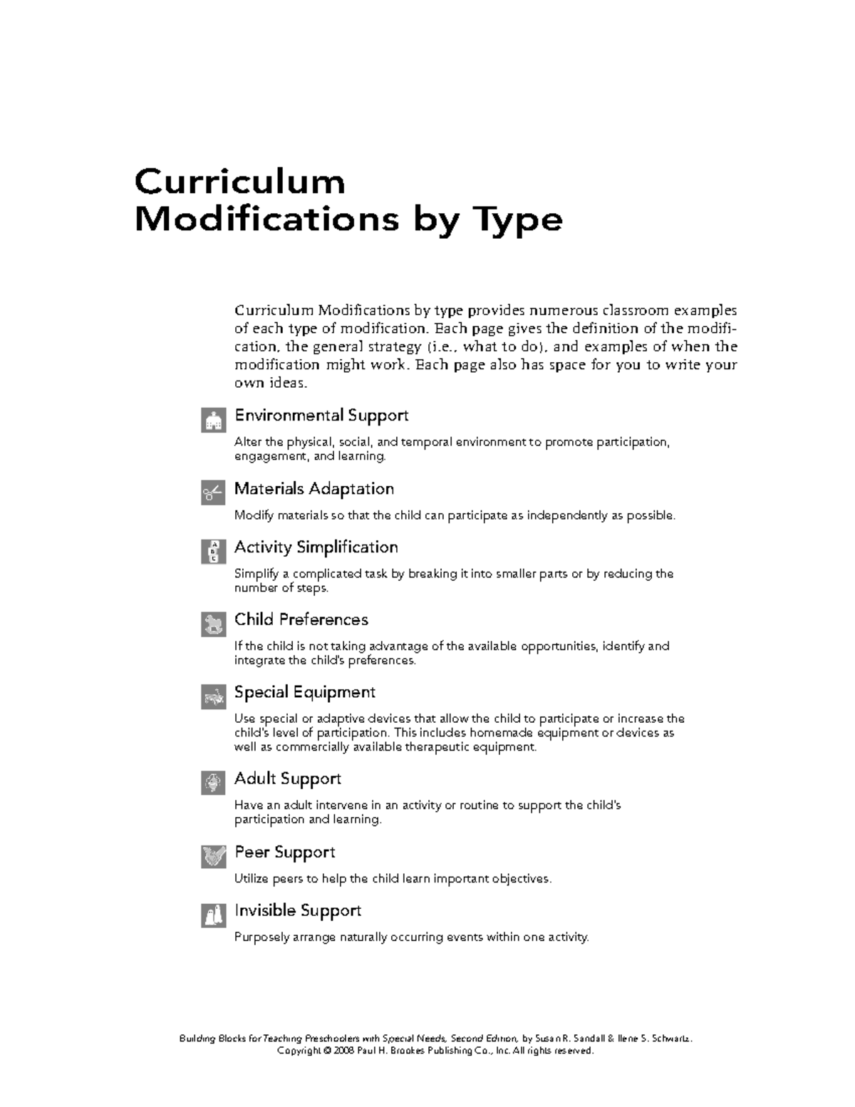 Curric Mod by Type Yyrb Building Blocks for Teaching Preschoolers