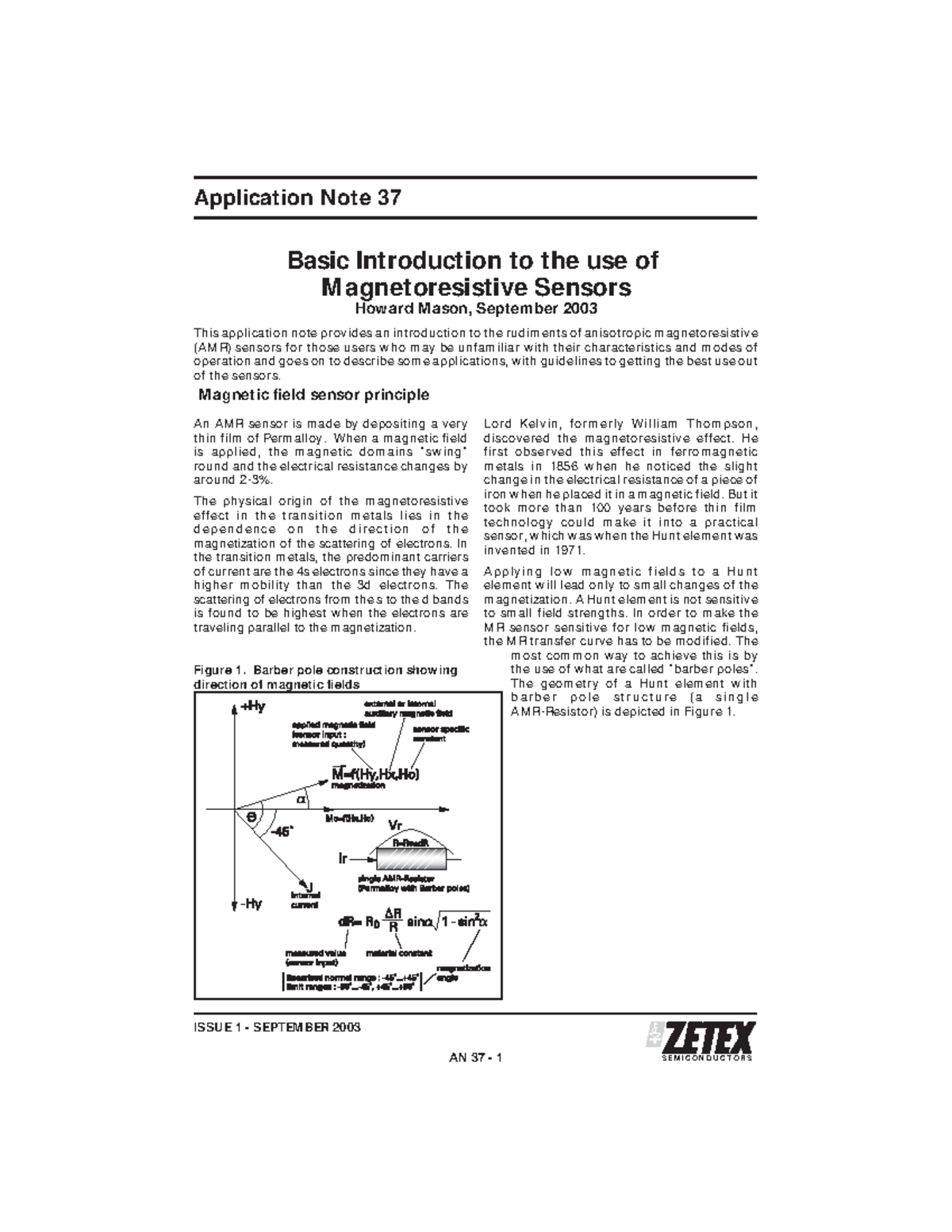 AMR sensors WHICH ARE USE FULL - Basic Introduction to the use of M ...