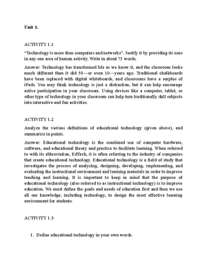 Khalie Bang NSTP Questions - Question 1 It must be remembered sometimes ...