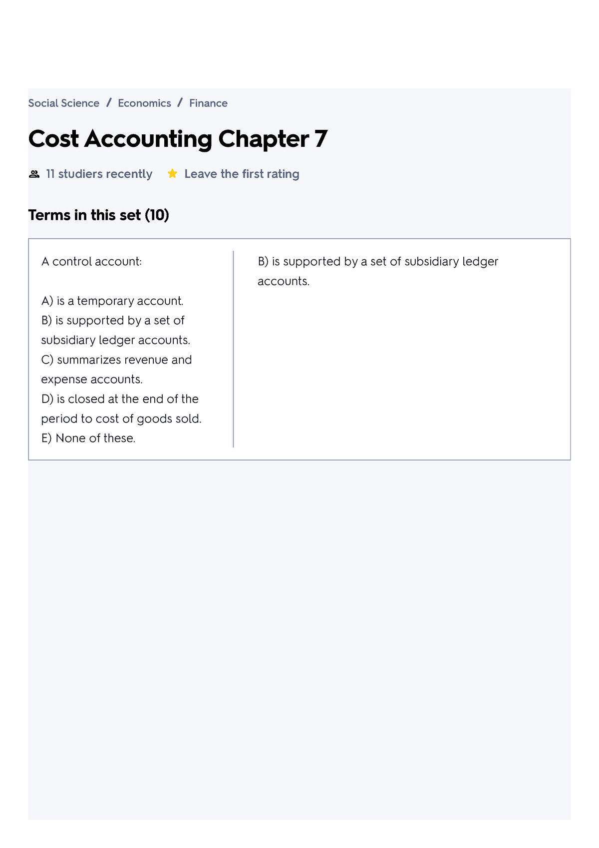 Cost Accounting Chapter 7 Flashcards - Cost Accounting Chapter 7 11 ...