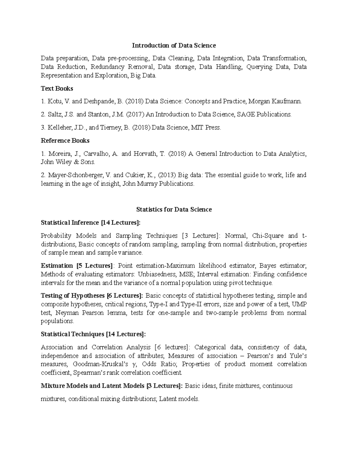 Introduction of Data Science Sanoj - Introduction of Data Science Data ...