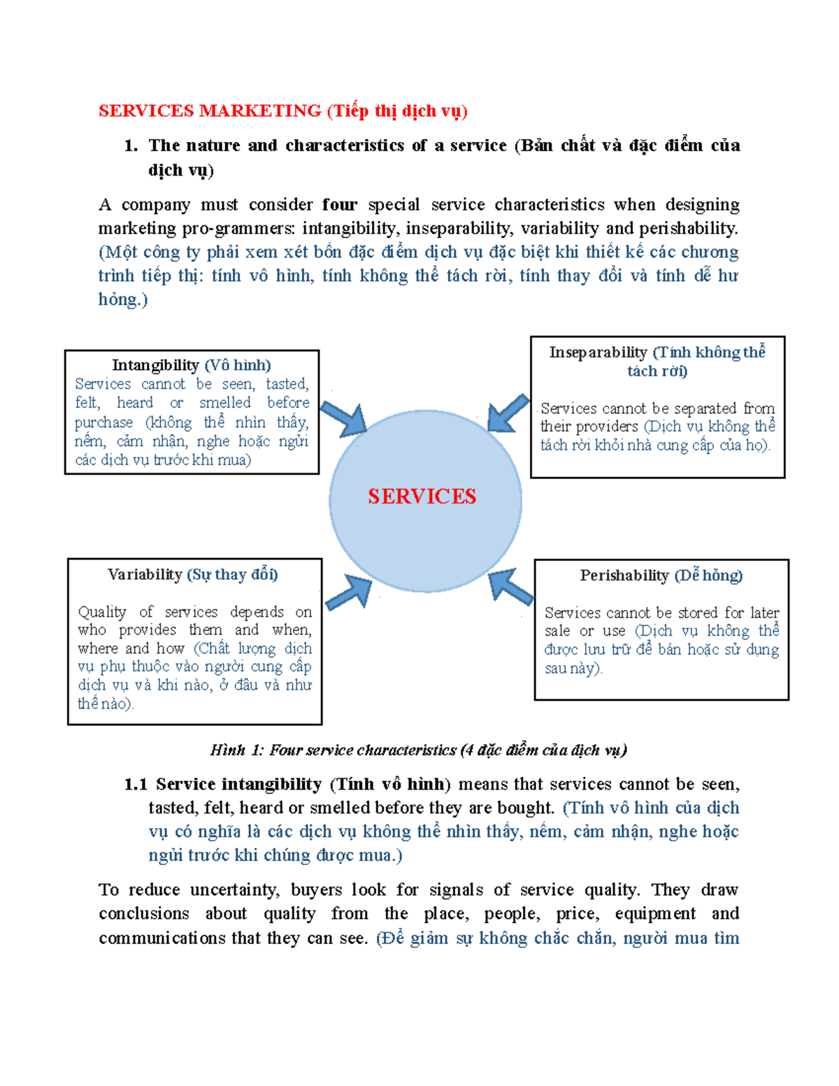 Services Marketing-Xuân Nhi - SERVICES MARKETING (Tiếp thị dịch vụ) 1 ...