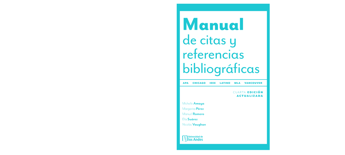 Manual De Citas Y Referencias Bibliográficas - ####### Michelle Am ...