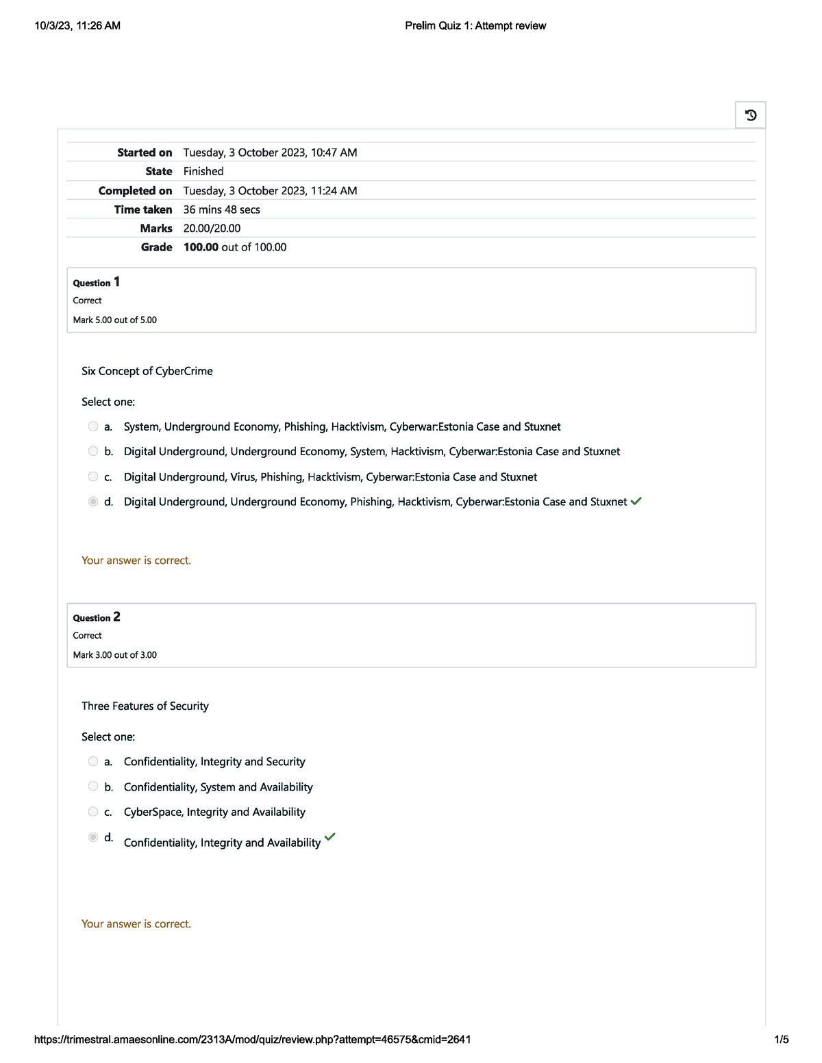 UGRD-IT6300A Information Assurance And Security 1 Prelim Exam - BS ...