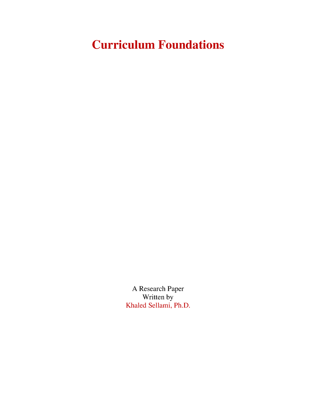 Curriculum Foundations Abstract In Their Seminal Work Ornstein And   Thumb 1200 1553 