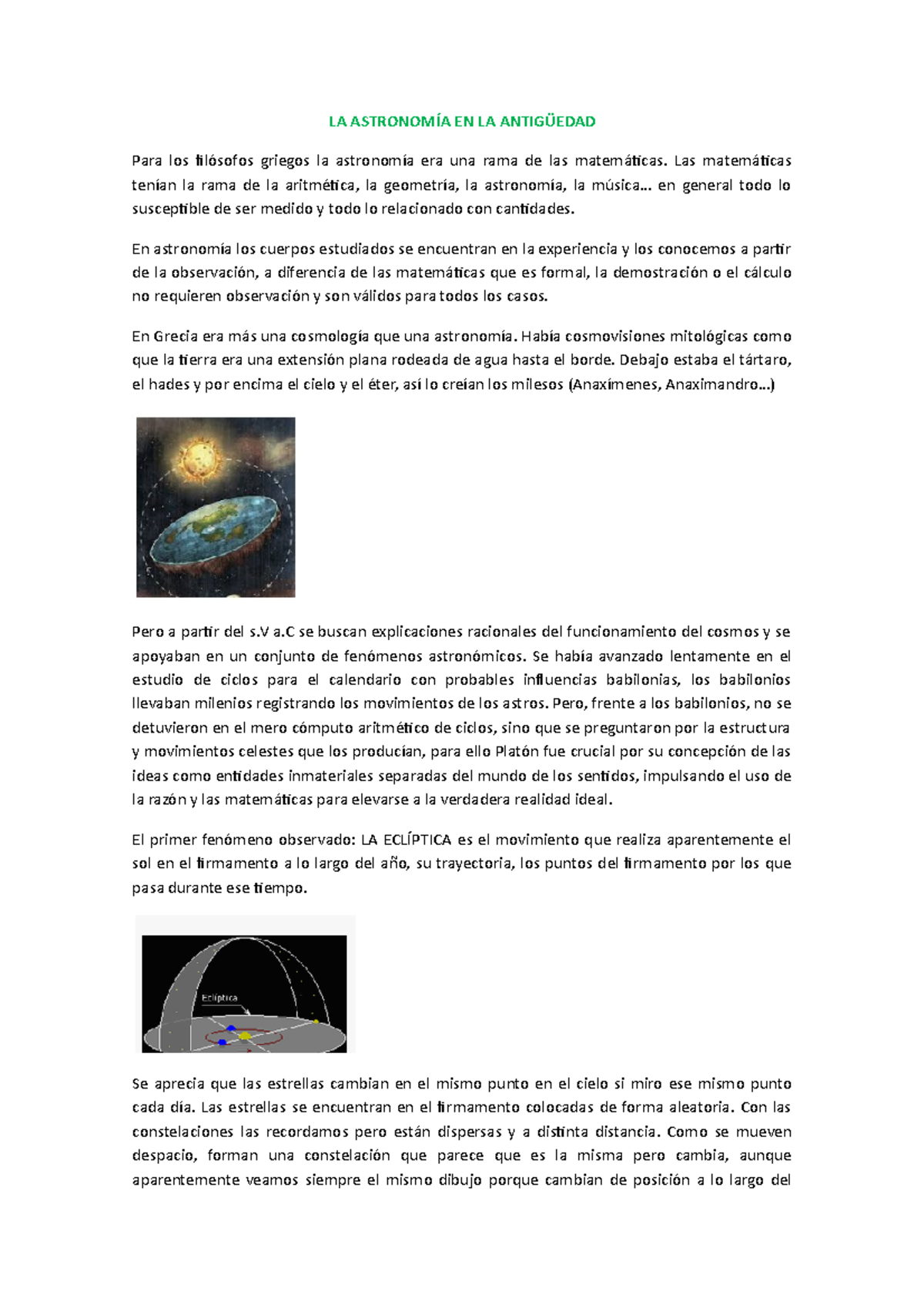 LA Astronomía EN LA Antigüedad (3) - LA ASTRONOMÍA EN LA ANTIGÜEDAD ...