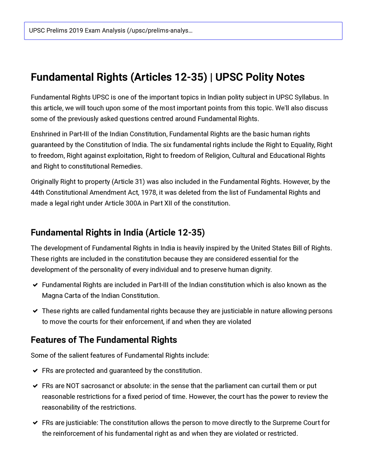 fundamental rights essay upsc