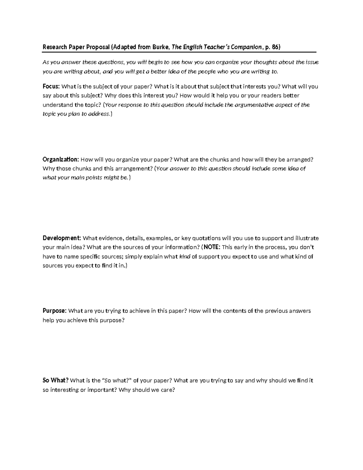 Paper Proposal - 1111 - Research Paper Proposal (Adapted from Burke ...