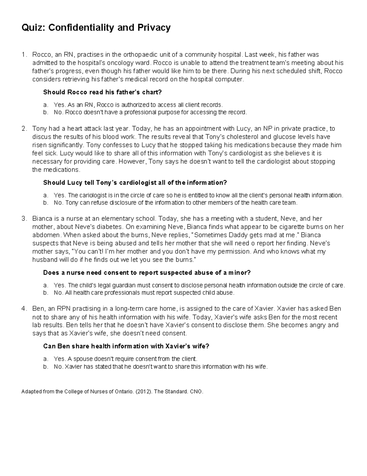Wk 6 Quiz Confidentiality & Privacy summary activity - Quiz ...