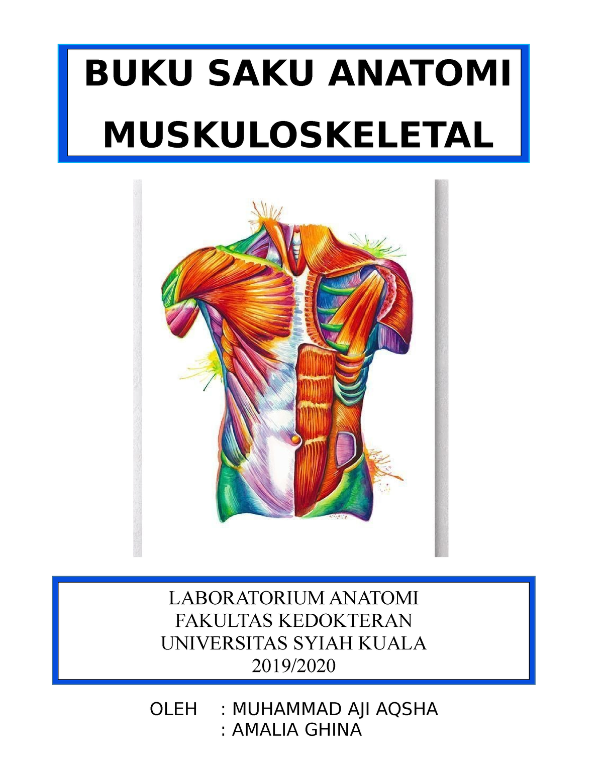 Modul Buku Saku Anatomi Sistem Muskuloskeletal Buku Saku Anatomi Muskuloskeletal Oleh 5661