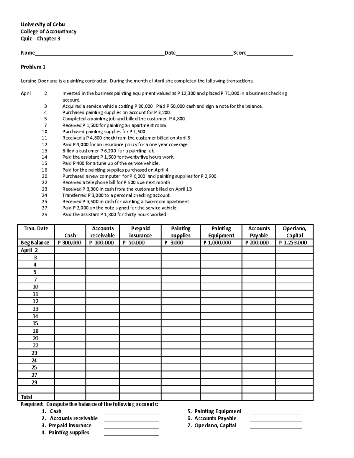 Exam chapter-3-, questions - University of Cebu College of Accountancy ...