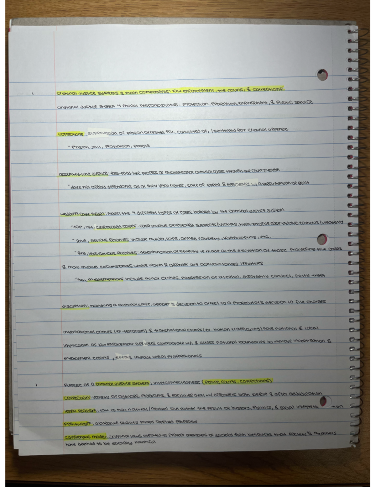 CJ 101: Justice and Society Chapter 1 to 3 Updated Notes for Exam Part ...