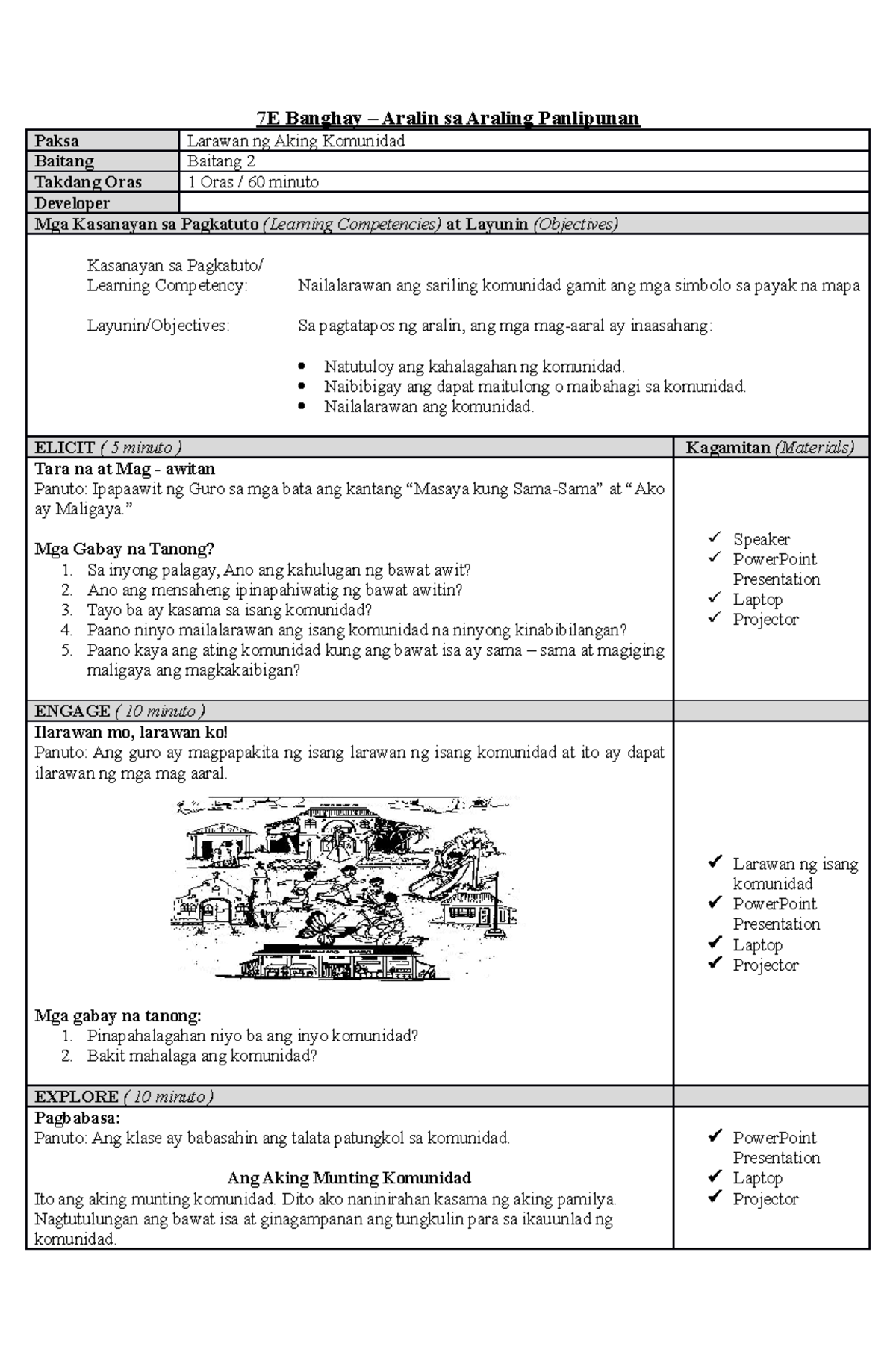 Detailed Lesson Plan Araling Panlipunan Grade Banghay Aralin Sa Semi Sexiz Pix 9203