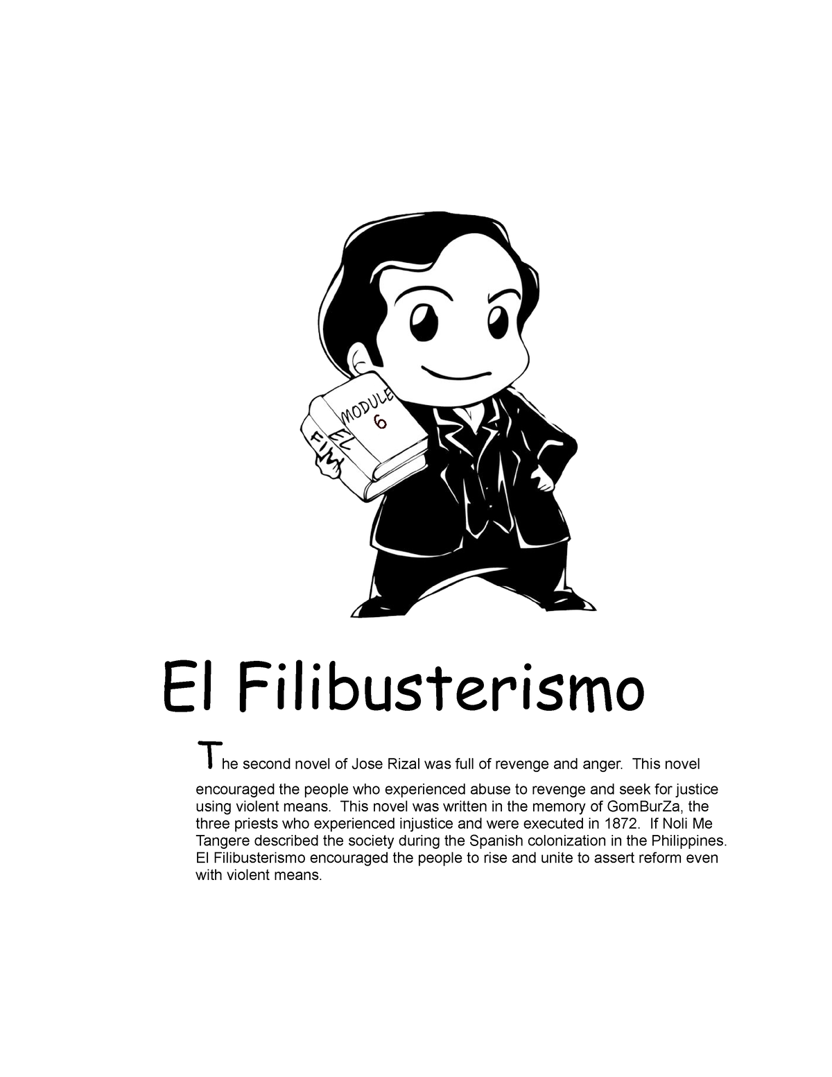 El Filibusteris-module 6 - El Filibusterismo The Second Novel Of Jose ...