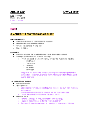 4190 aud chap 6 - Spring 2023 Dr. Sutherland Document requirements LSU ...