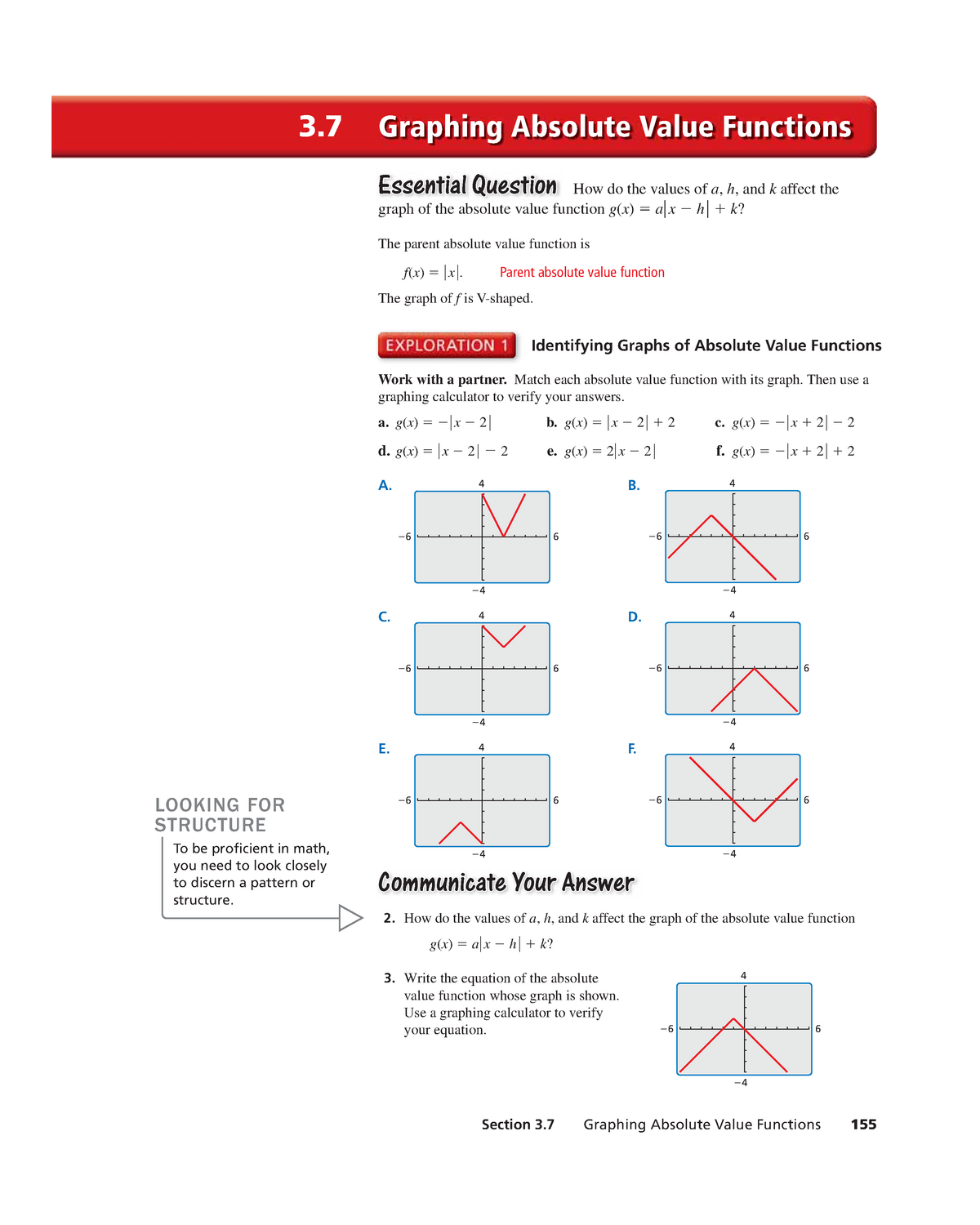 Alg 3.7 BI TB - Unknown - Section 3 Graphing Absolute Value Functions ...