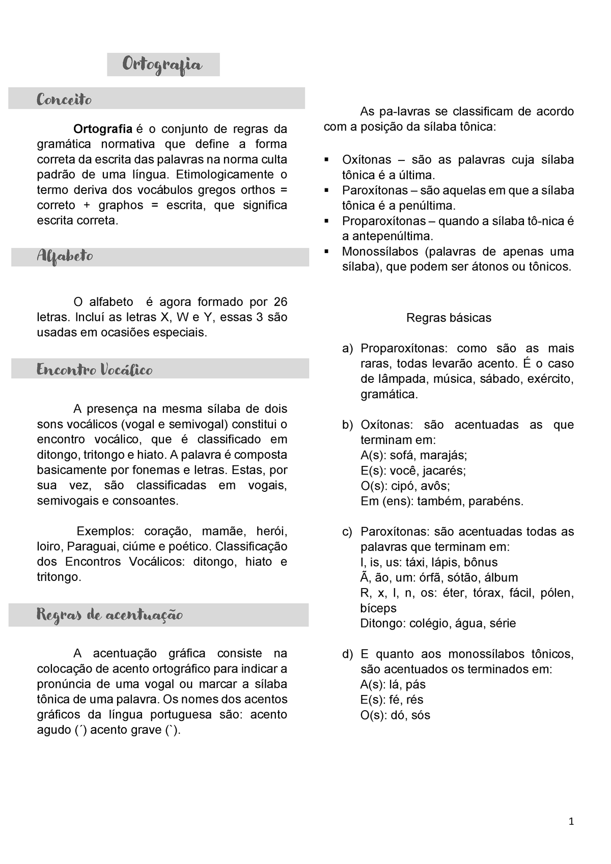 Gramatica - Acentuação e Ortografia, PDF, Estresse (Linguística)