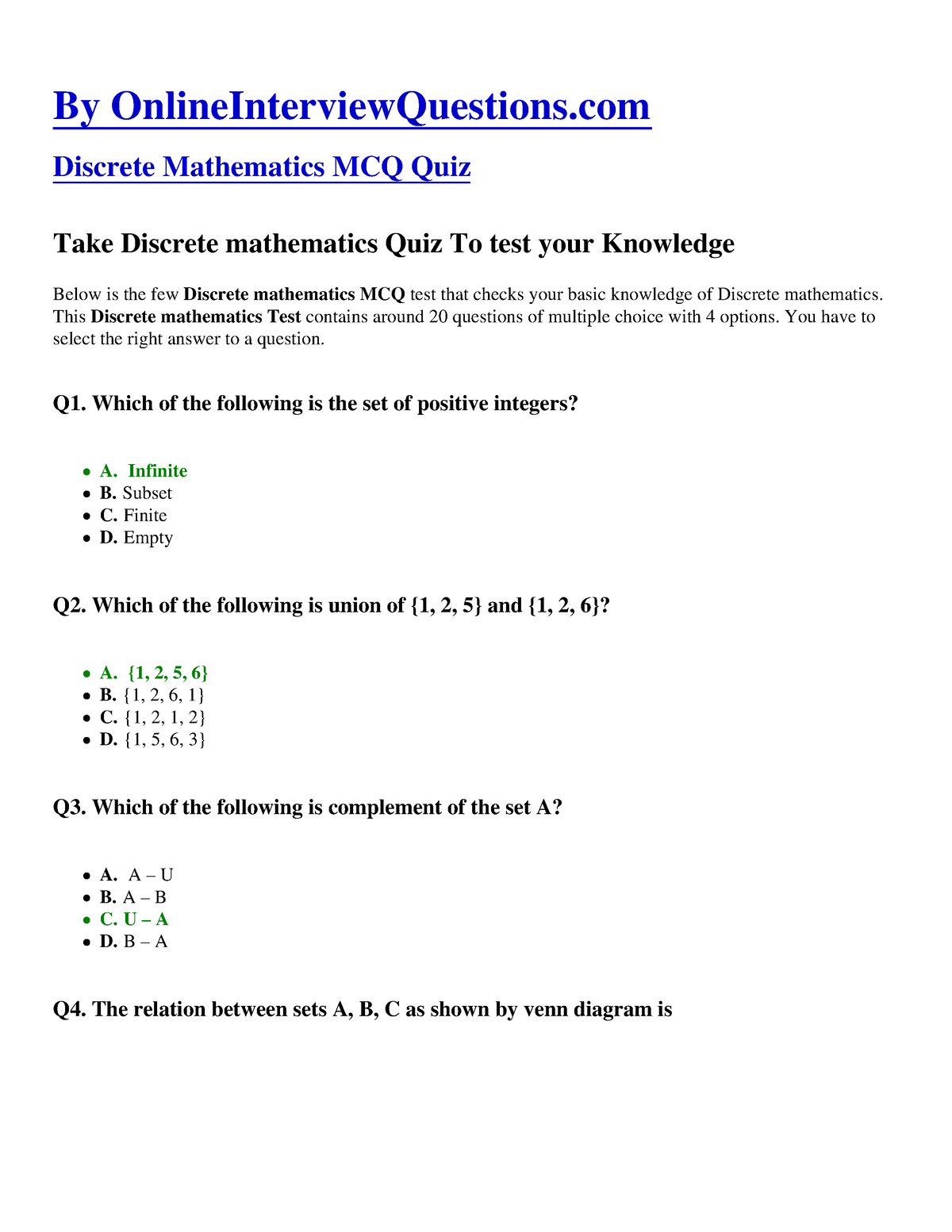 Discrete Mathematics Mcq For Online Exam Practice By   Thumb 1200 1553 