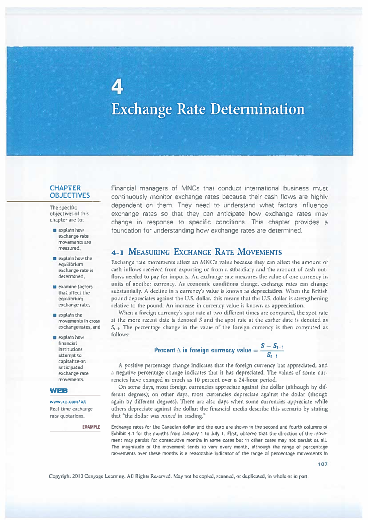 Determinants of Exchange rate Book Chapter - 4 Exchange Rate ...