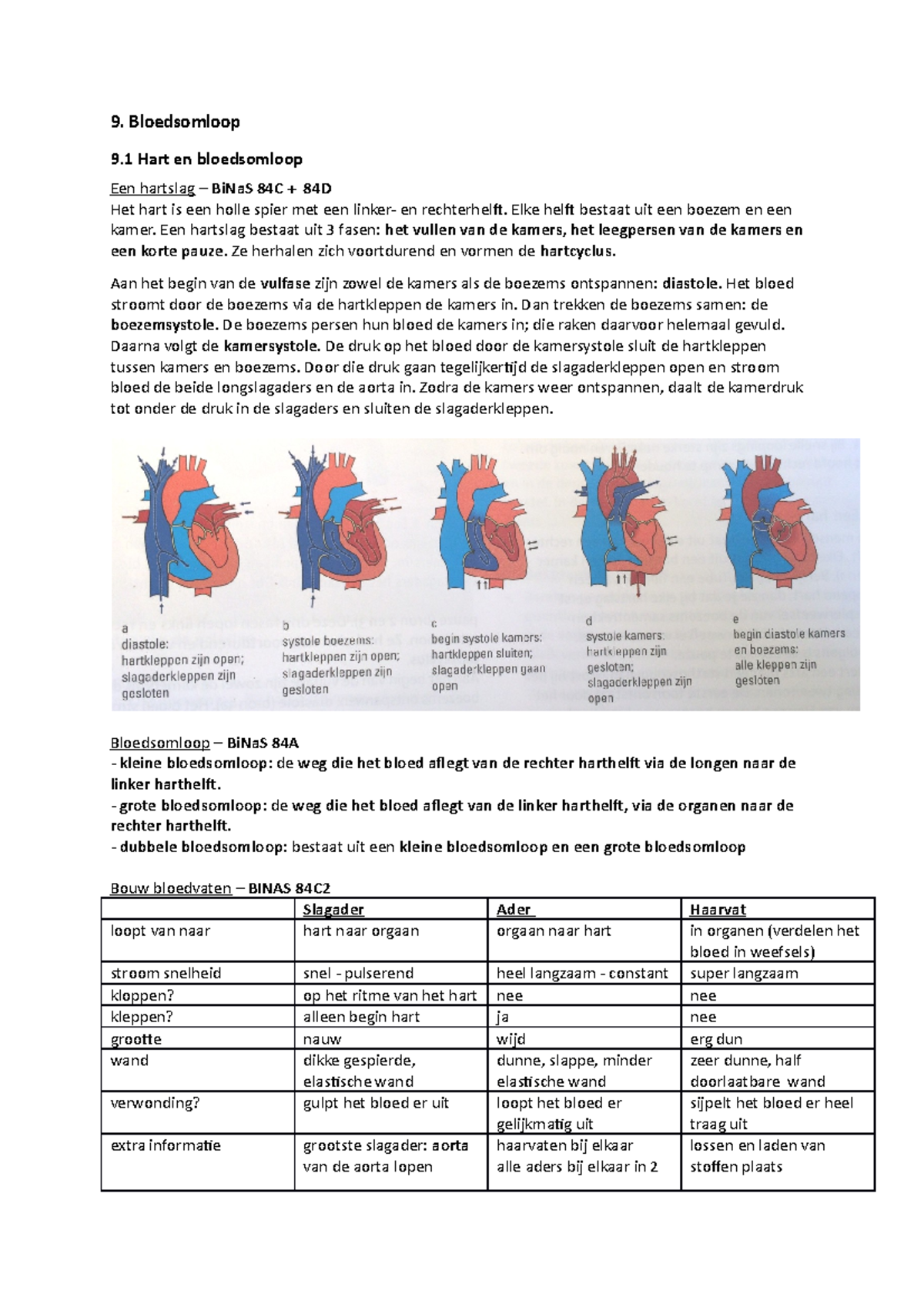 Bio H9 Bloedsomloop - 9. Bloedsomloop 9 Hart En Bloedsomloop Een ...