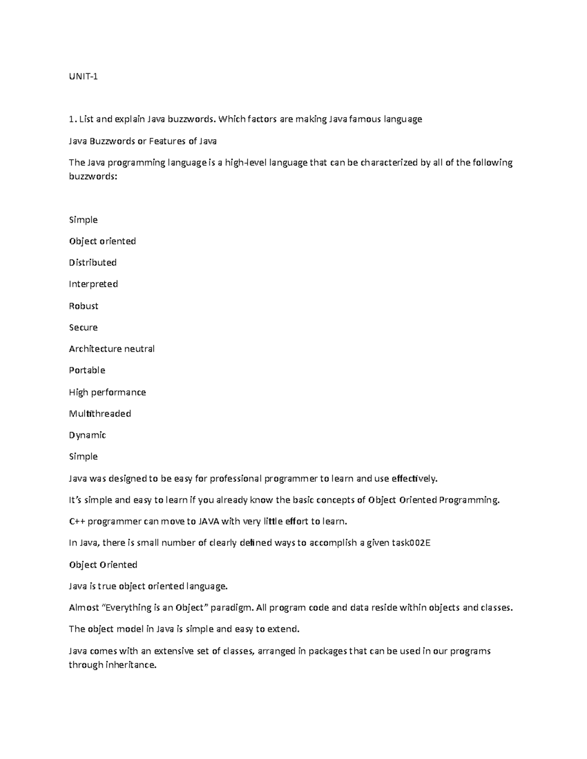 java-java-questions-unit-list-and-explain-java-buzzwords-which