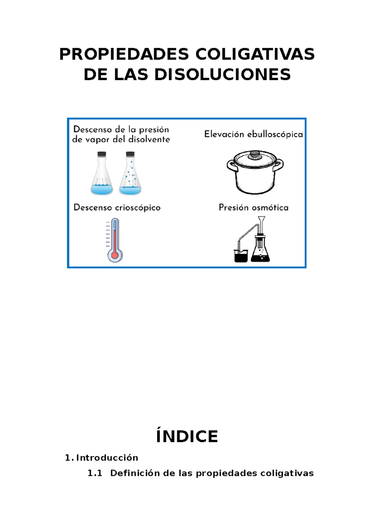 Propiedades Coligativas - PROPIEDADES COLIGATIVAS DE LAS DISOLUCIONES ...