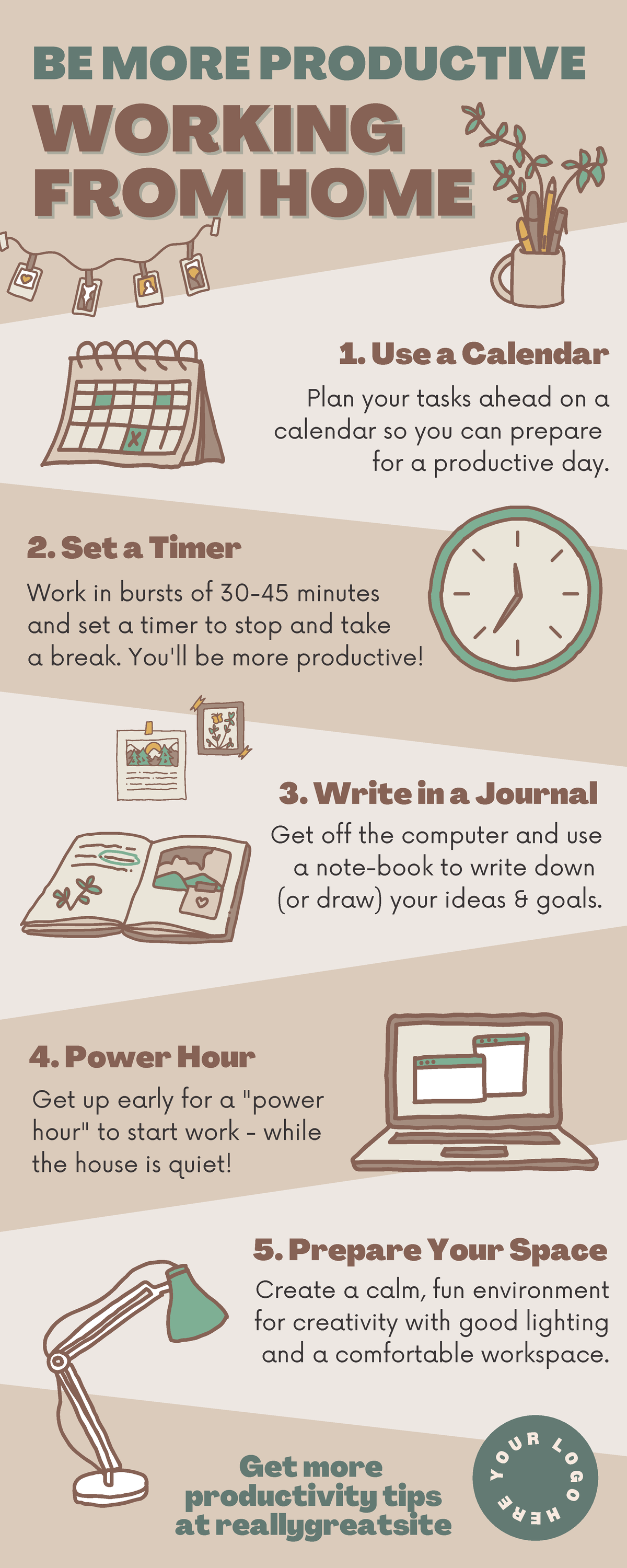 Infographics About Productivity - WORKINGWORKING FROM HOME FROM HOME BE ...