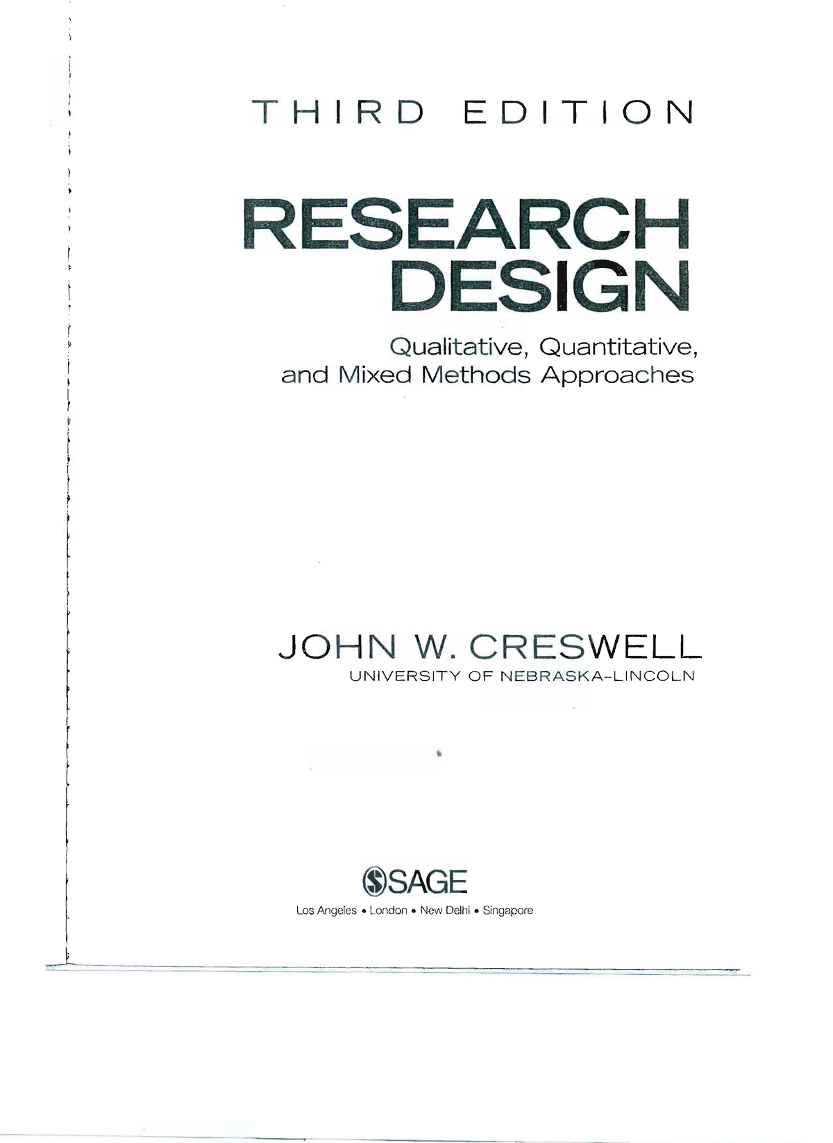 research design qualitative quantitative and mixed methods approaches third edition