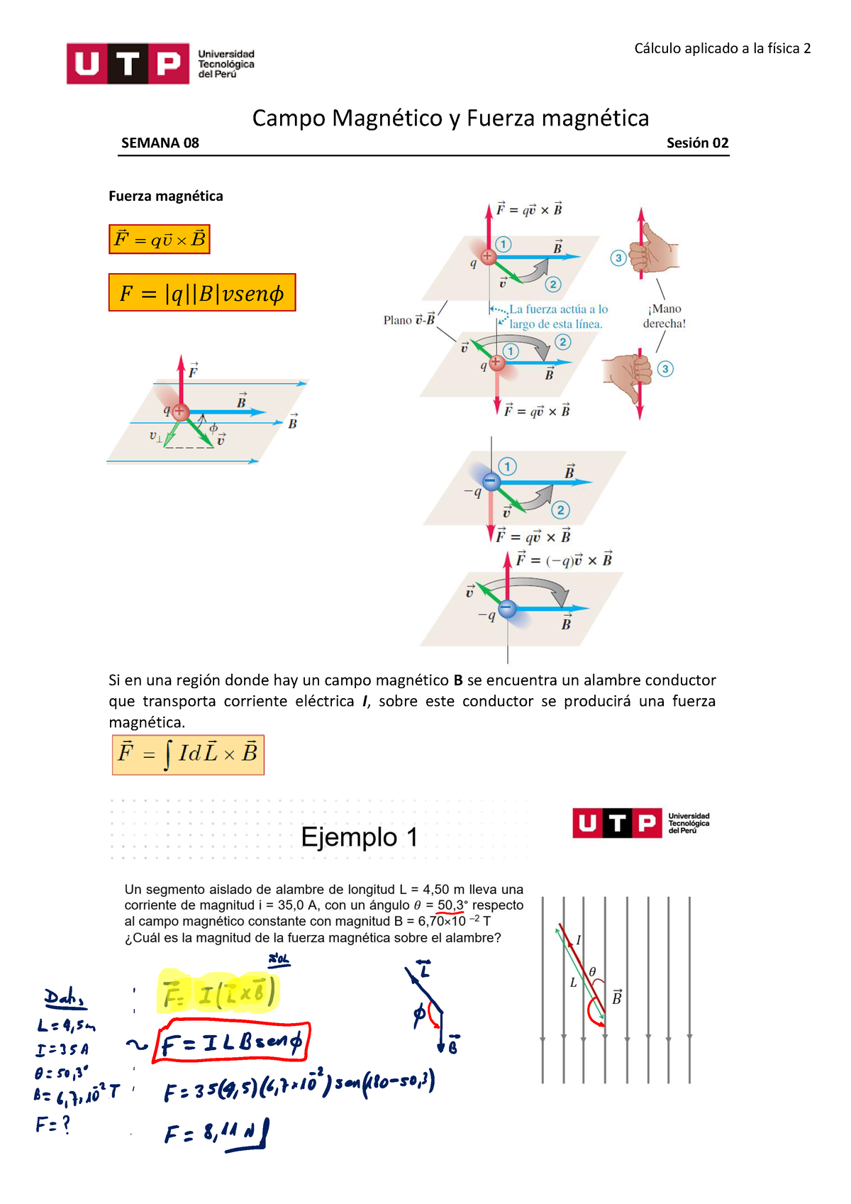 S Sem8 Ses2 Campos Magneticos Desarrollado - Campo Magnético Y Fuerza ...