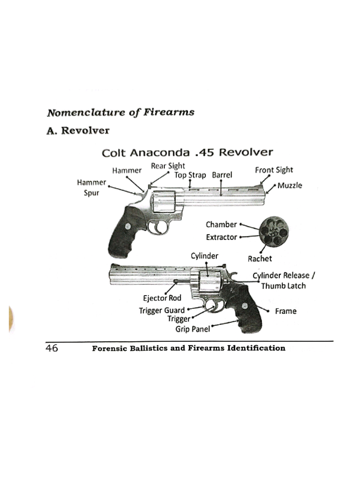 Nomenclature-of-Firearms - Nomenclature of Firearms A. Revolver Colt ...