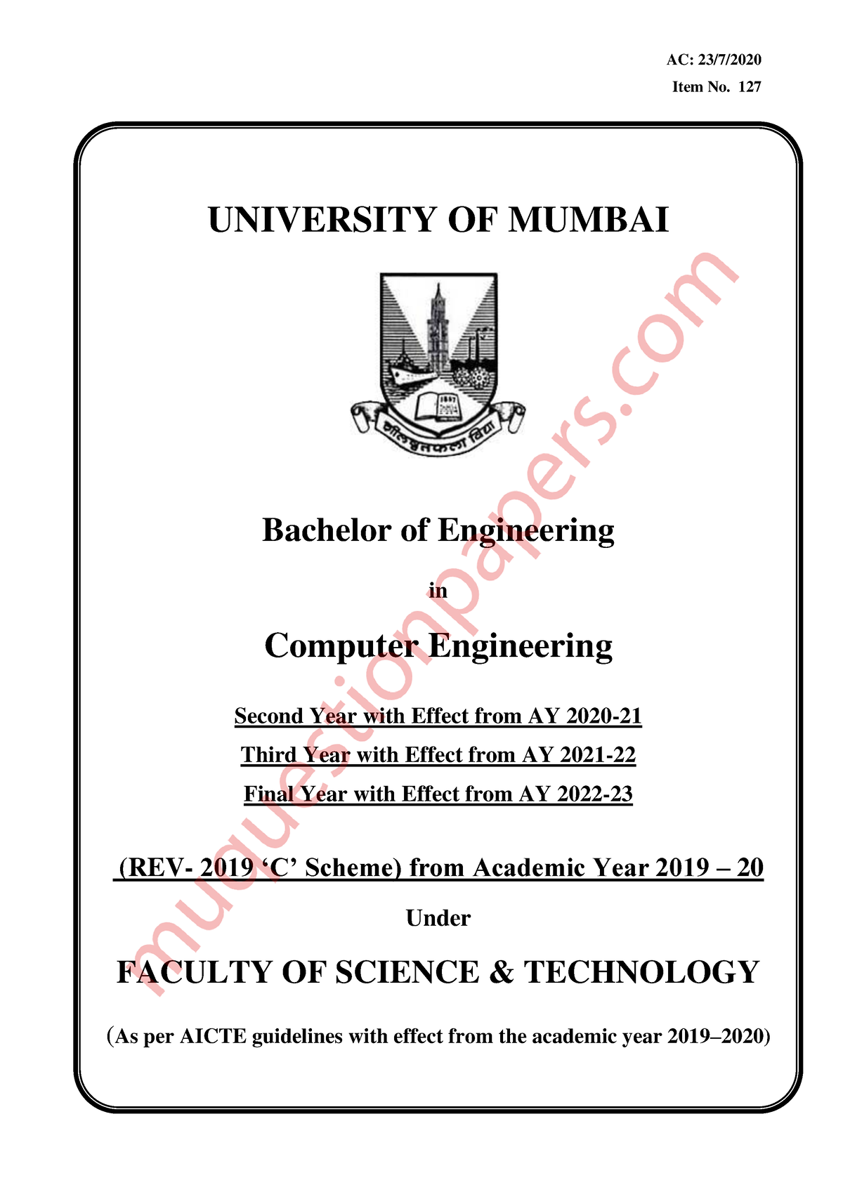 Be Computer-engineering Second-year-se-semester-3-rev-2019-c-scheme ...