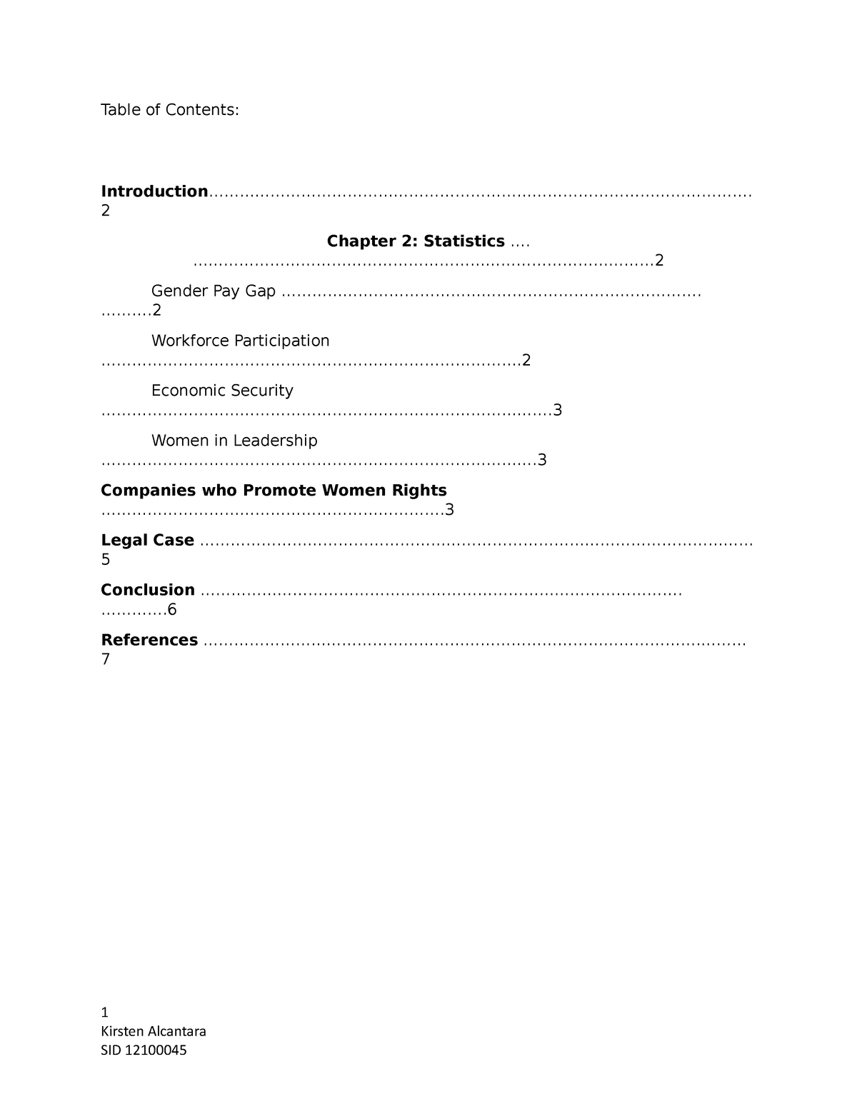 Business Law Word Copy Table Of Contents Introduction StuDocu