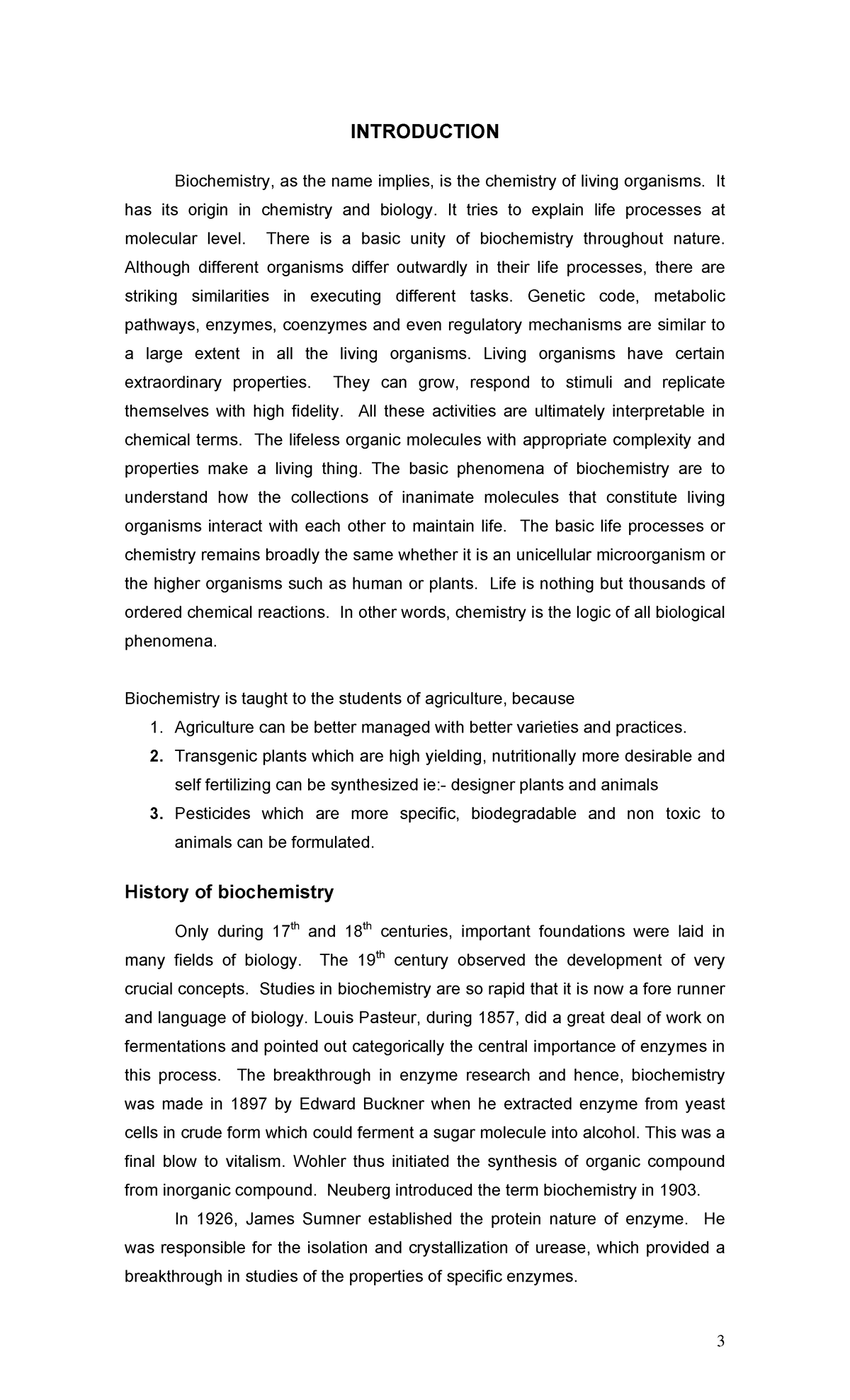 meaning of biochemical essay