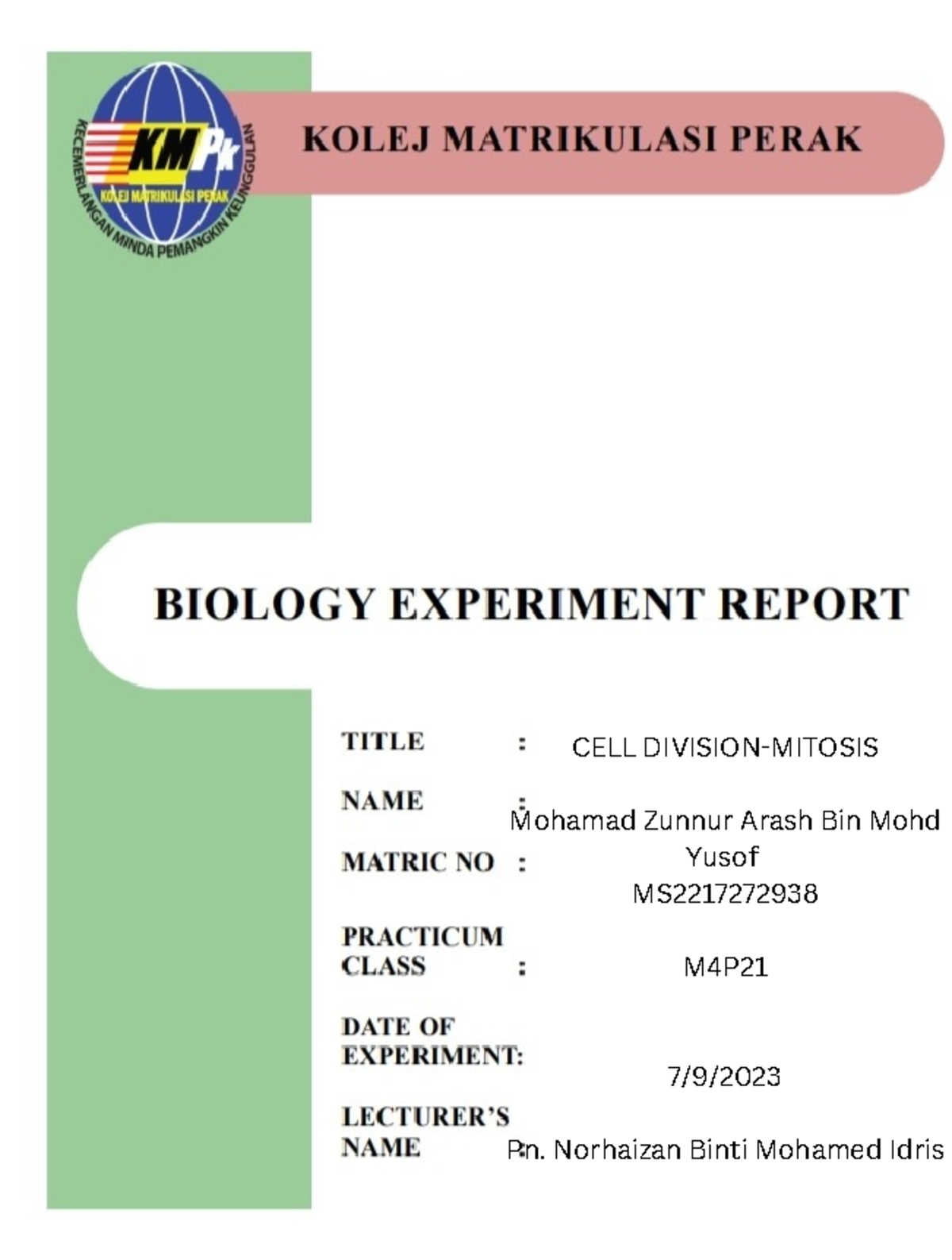 post lab experiment 2 sb015