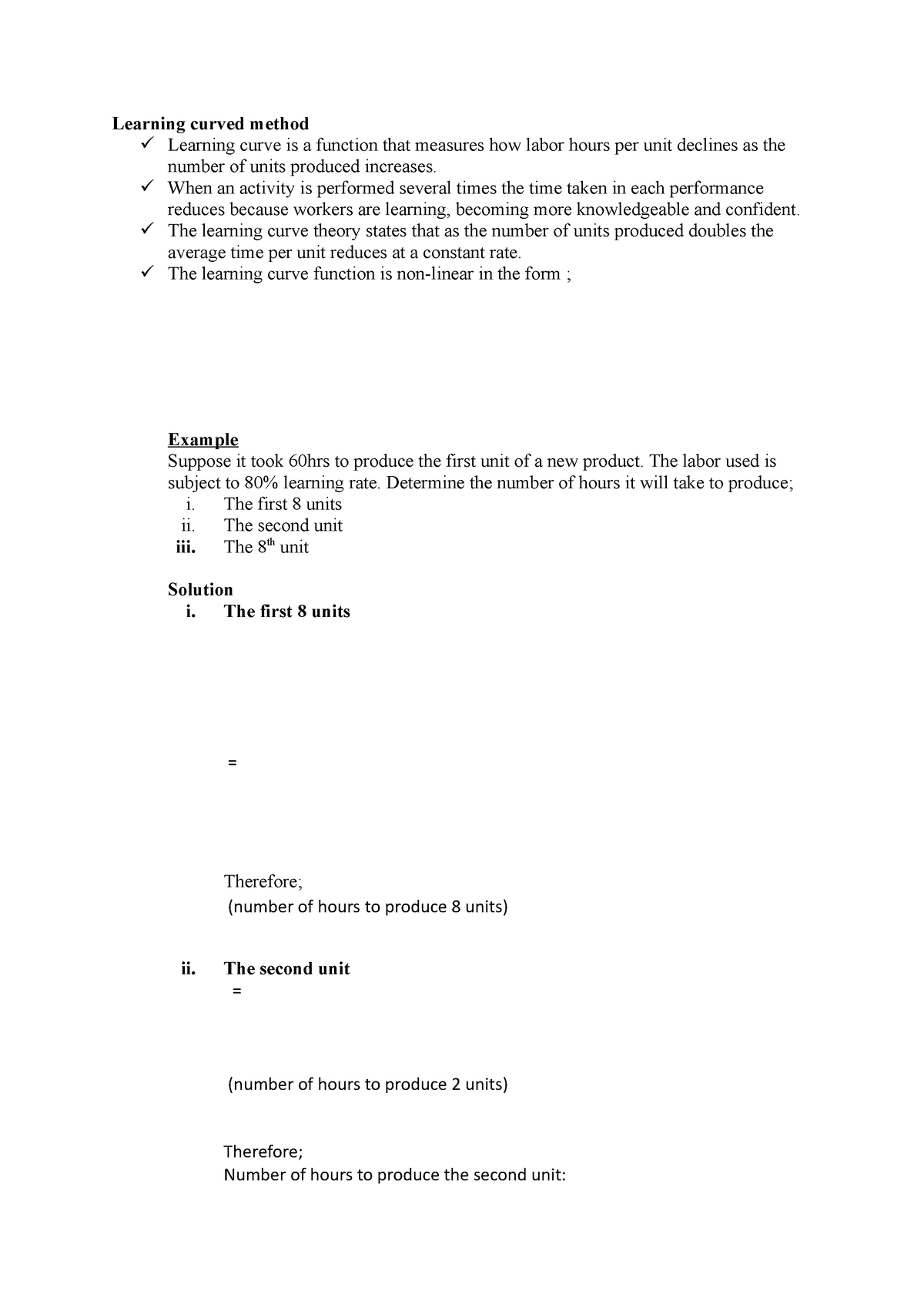 Smooth Curve Method