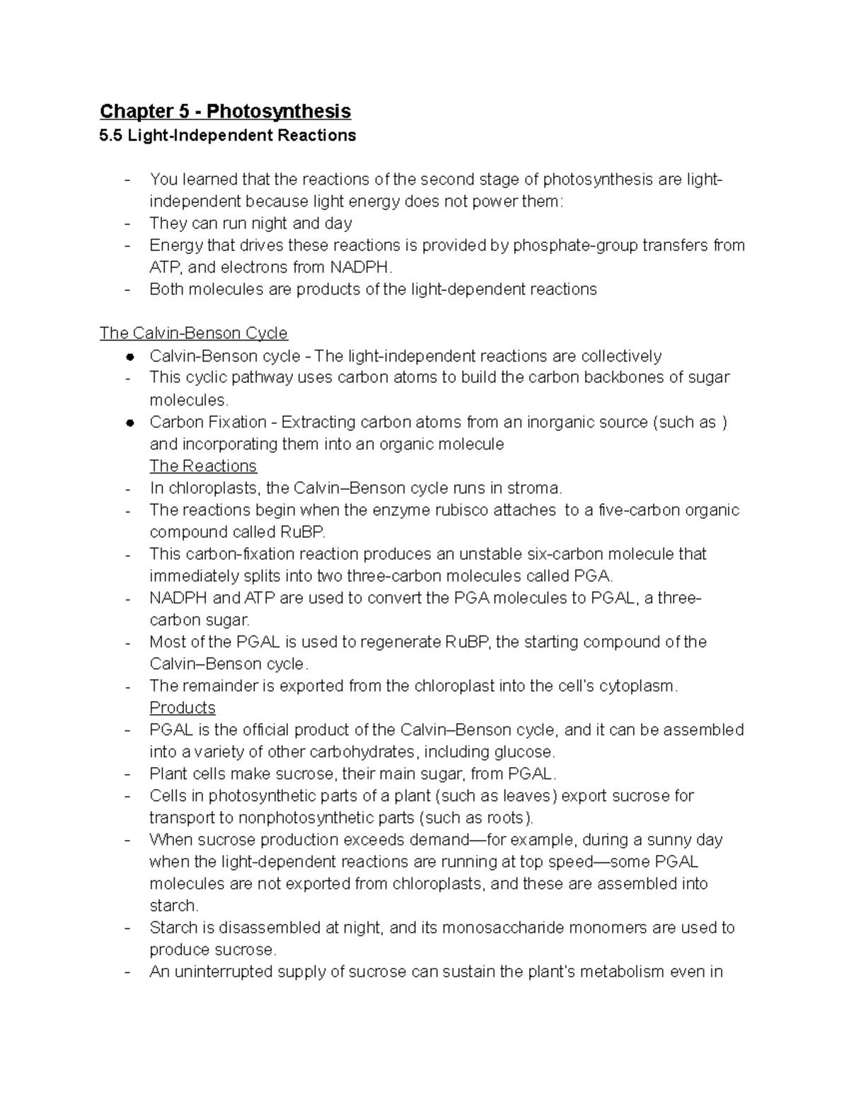 chapter-5-5-light-independent-reactions-notes-chapter-5