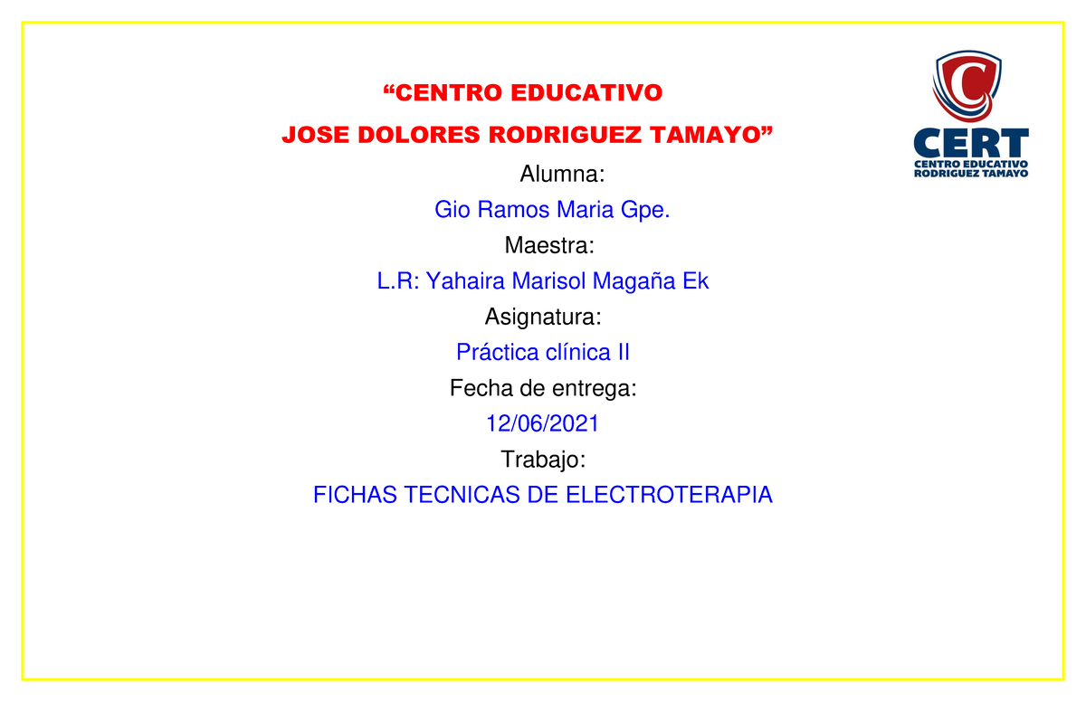 Centro Educativo Jose Dolores Rodriguez Tamayo www.studocu.com