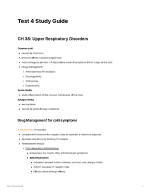 Fundamentals of Nursing Exam 4 Study Guide - Exam 4 Study Guide CHAPTER ...